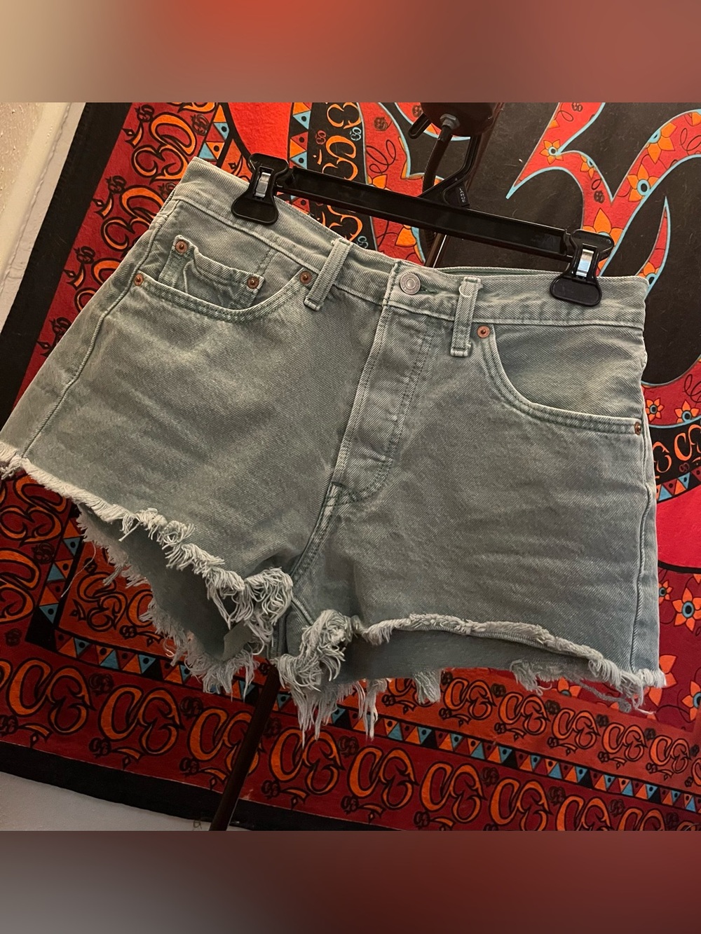 Levi’s 501 Shorts in Teal